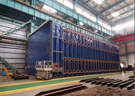 kwaliteit Van het de Verfmateriaal van pvc Telescopische van de het Staalstructuur de Verfcabine fabriek