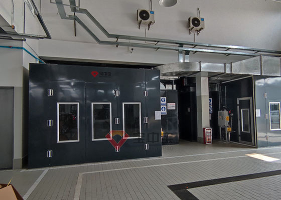 kwaliteit Van de Verfce van de voertuignevel Standaard de Verfcabine met de Uitgeputte Grote Ventilator van de Capaciteitsopname fabriek