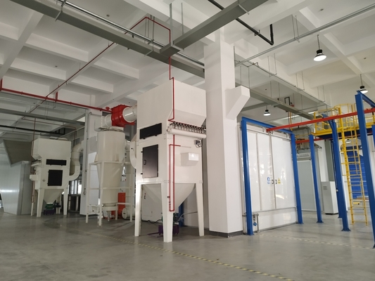 Touchscreen Control Powder Coating Line voor apparatuur voor zware industrie