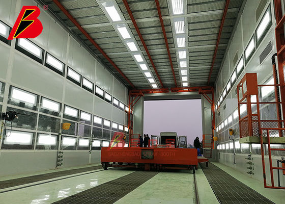 kwaliteit Groot Vliegtuigbus 15144mm Industriële Nevelcabine fabriek