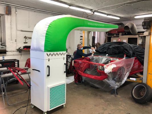 kwaliteit Het draagbare van het de Voorbereidingskabinet van het Auto Poolse Materiaal Beweegbare Schilderende Kabinet fabriek