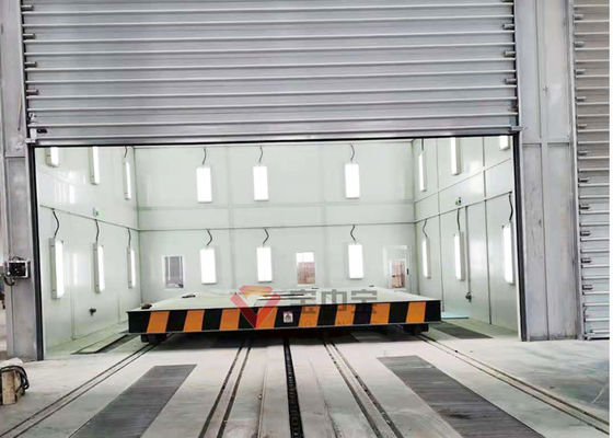 kwaliteit Militaire Nevelcabine met het Spoor Zware Machine van het Basisvervoer het Schilderen Cabinelijn fabriek