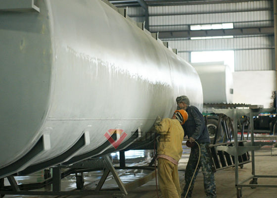 kwaliteit Het speciale van de de Tankermixer van de Voertuigenaanhangwagen Automatische Schot die en het Schilderen Lijn vernietigen fabriek